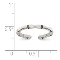 Sterling Silver Solid Toe Ring