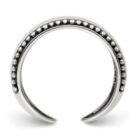 Sterling Silver Antiqued Toe Ring