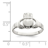 Sterling Silver Solid Claddagh Ring