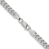 Sterling Silver 5mm Domed w/ Side D/C Curb Chain
