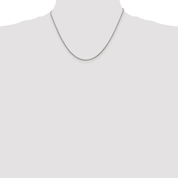 Sterling Silver Rhodium-plated 1.2mm Snake Chain