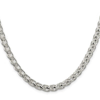 Sterling Silver 6mm Round Spiga Chain