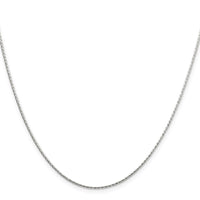 Sterling Silver 1.25mm Diamond-cut Round Spiga Chain w/2in ext.