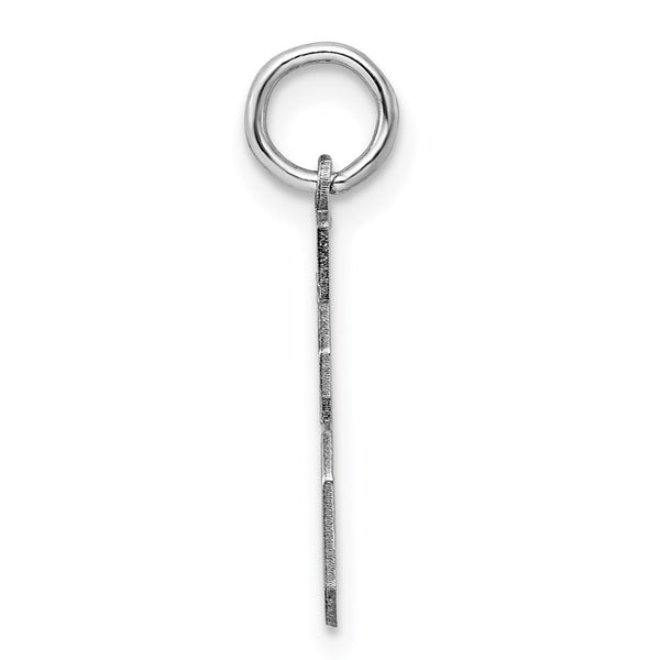 Sterling Silver/Rhodium-plated Polished Number 36 Charm
