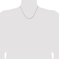 Sterling Silver Rhodium-plated 1.3mm Diamond-cut Round Box Chain