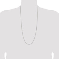 Sterling Silver 1.5mm Diamond-cut Round Box Chain