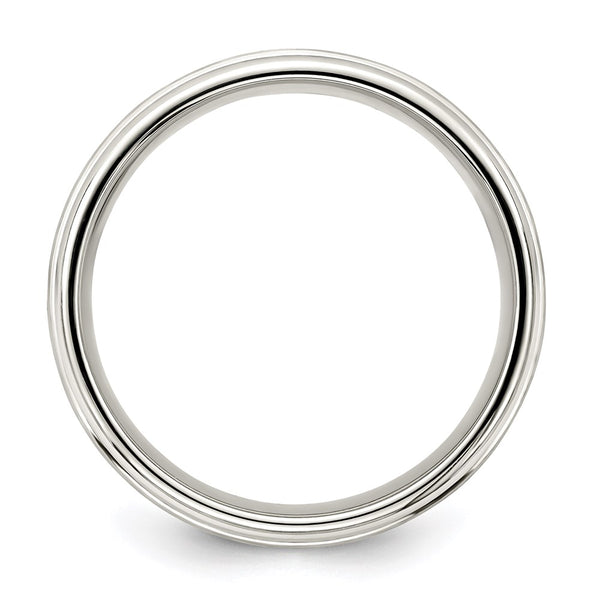 Sterling Silver 7mm Brushed Intertwined Band Size 13.5