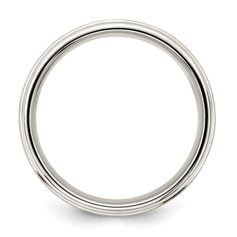 Sterling Silver 7mm Brushed Intertwined Band Size 13.5