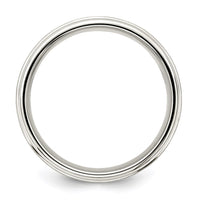 Sterling Silver 7mm Brushed Intertwined Band Size 7