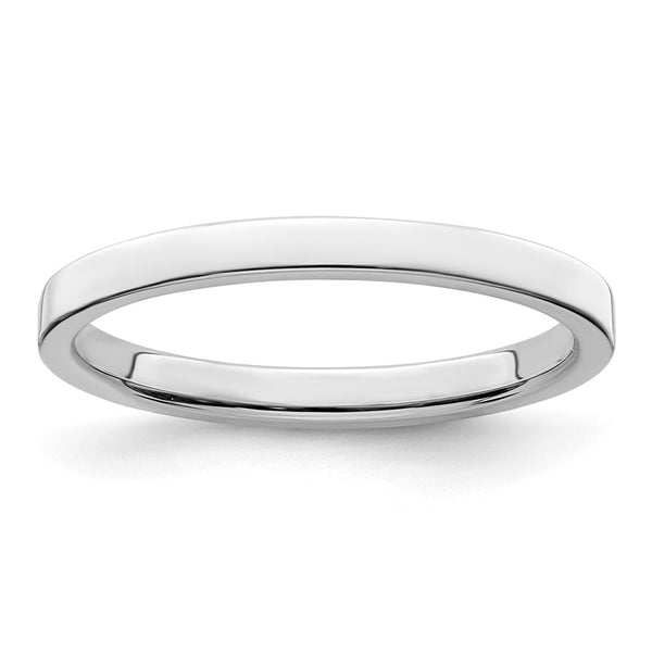 Sterling Silver 2mm Flat Size 10 Band