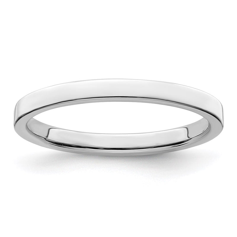 Sterling Silver 2mm Flat Size 10 Band