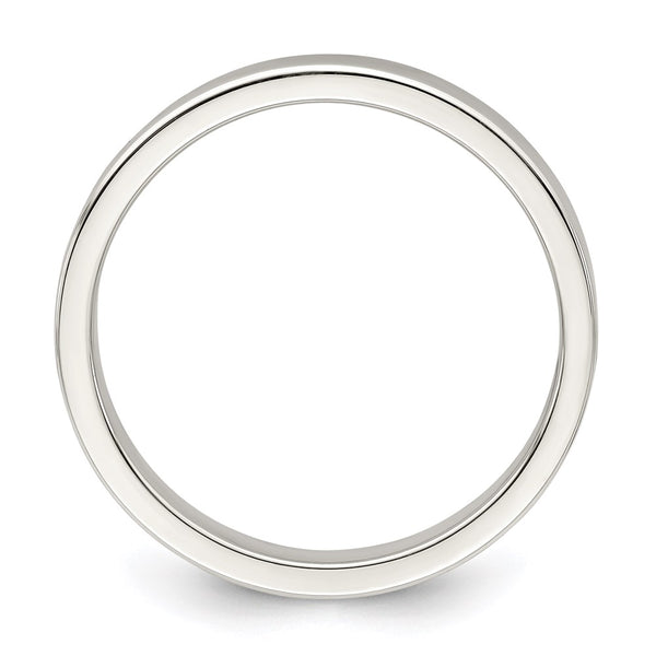 Sterling Silver 3mm Flat Size 8.5 Band