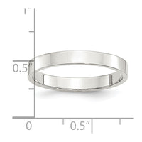 Sterling Silver 3mm Flat Size 12.5 Band