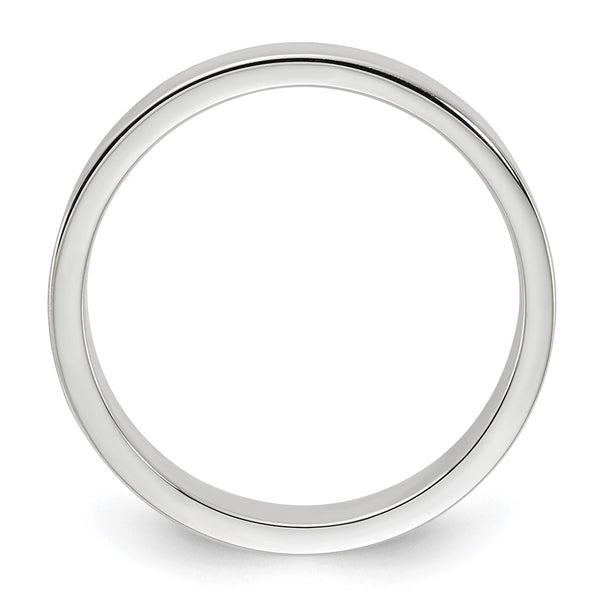 Sterling Silver 4mm Flat Size 13 Band