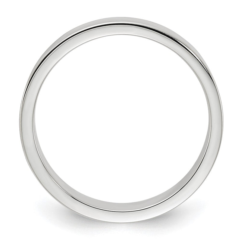 Sterling Silver 4mm Flat Size 13 Band