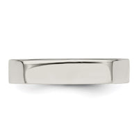Sterling Silver 4mm Flat Size 6.5 Band
