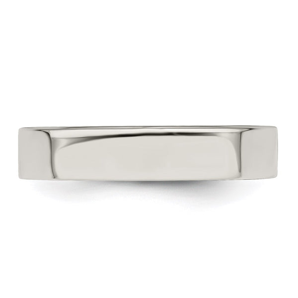 Sterling Silver 4mm Flat Size 6.5 Band