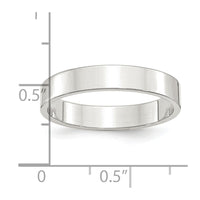 Sterling Silver 4mm Flat Size 11 Band