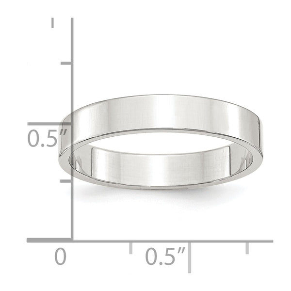 Sterling Silver 4mm Flat Size 11 Band