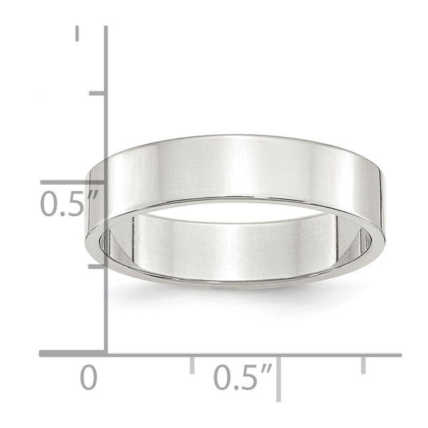 Sterling Silver 5mm Flat Size 4 Band