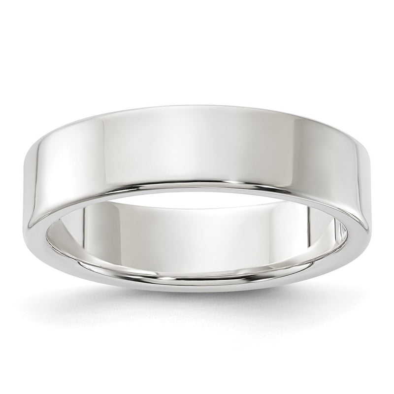Sterling Silver 5mm Flat Size 6 Band