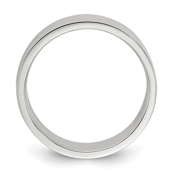 Sterling Silver 6mm Flat Size 11.5 Band