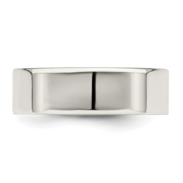 Sterling Silver 6mm Flat Size 4 Band