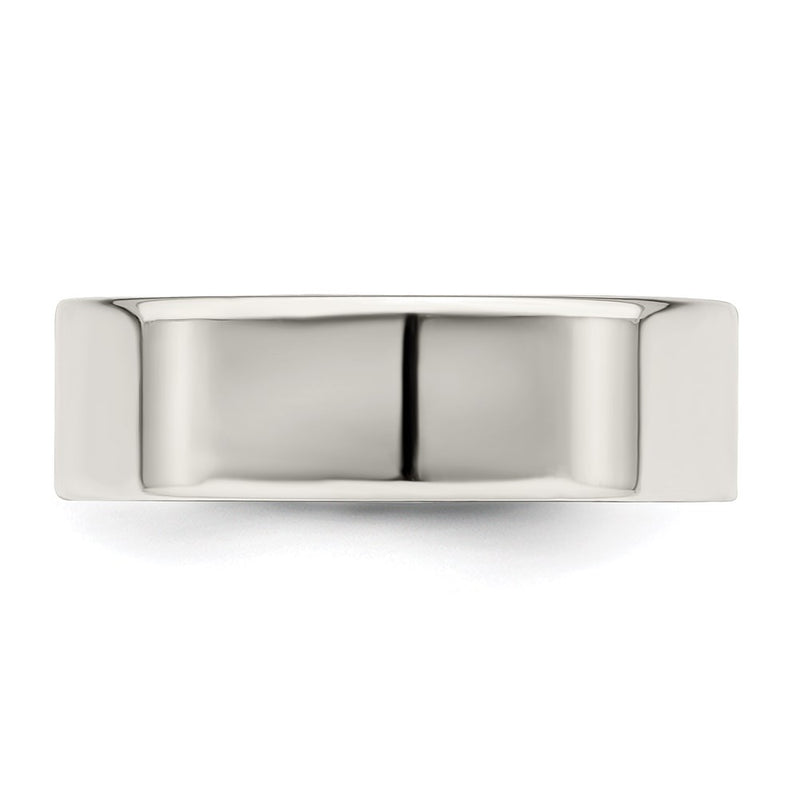 Sterling Silver 6mm Flat Size 4 Band