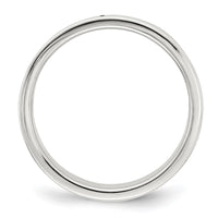 Sterling Silver 7mm Flat Size 4 Band