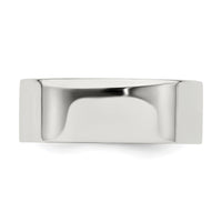 Sterling Silver 7mm Flat Size 12 Band