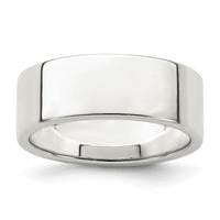Sterling Silver 7mm Flat Size 9.5 Band