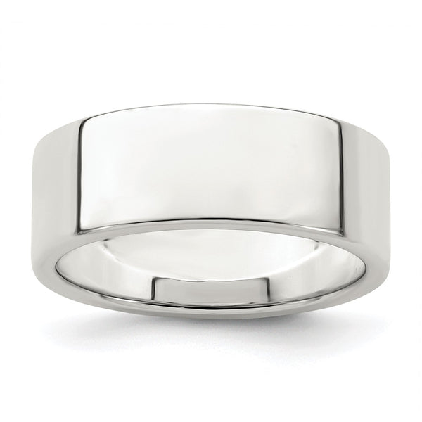 Sterling Silver 7mm Flat Size 9.5 Band
