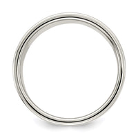 Sterling Silver 8mm Flat Size 8.5 Band