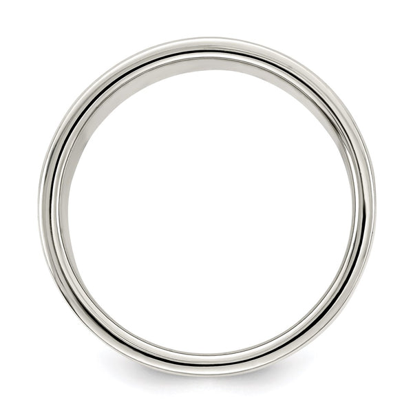 Sterling Silver 8mm Flat Size 8.5 Band