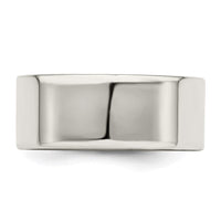 Sterling Silver 8mm Flat Size 8.5 Band