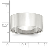 Sterling Silver 9mm Flat Size 13.5 Band