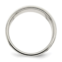 Sterling Silver 12mm Flat Size 8.5 Band