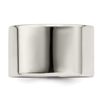 Sterling Silver 12mm Flat Size 8.5 Band