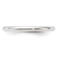Sterling Silver 2mm Half-Round Size 5 Band