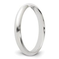 Sterling Silver 3mm Half Round Size 9 Band
