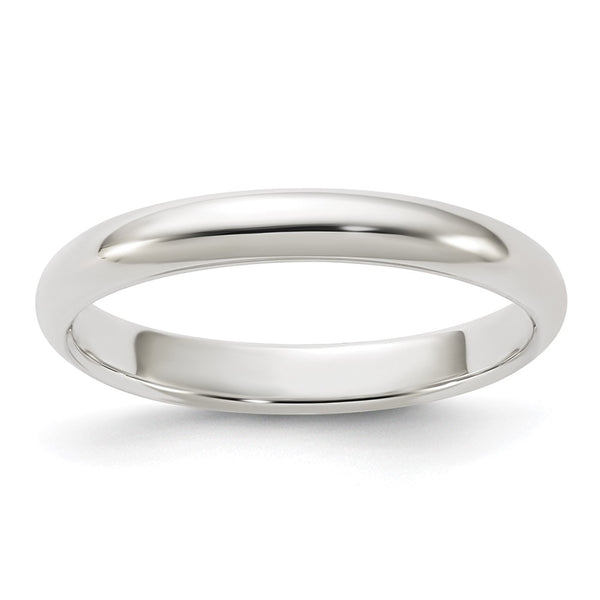 Sterling Silver 3mm Half-Round Size 11.5 Band