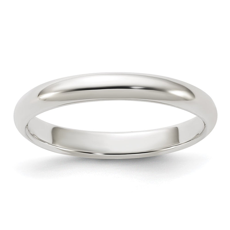 Sterling Silver 3mm Half-Round Size 4 Band