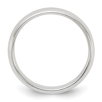 Sterling Silver 4mm Half-Round Size 6 Band