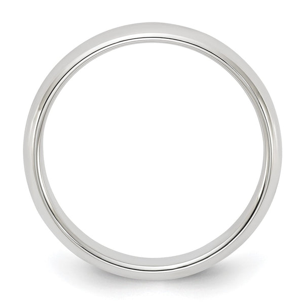 Sterling Silver 4mm Half-Round Size 6 Band