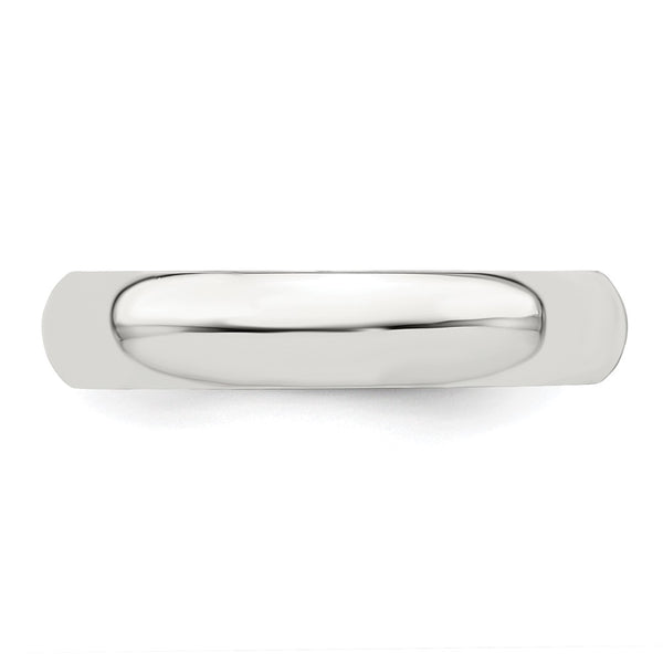 Sterling Silver 4mm Half-Round Size 6 Band