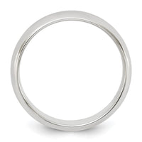 Sterling Silver 5mm Half-Round Size 11 Band