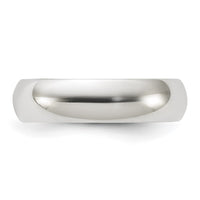Sterling Silver 5mm Half-Round Size 8 Band