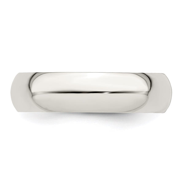Sterling Silver 5mm Half-Round Size 11 Band