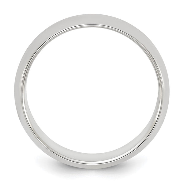 Sterling Silver 6mm Half Round Size 15 Band