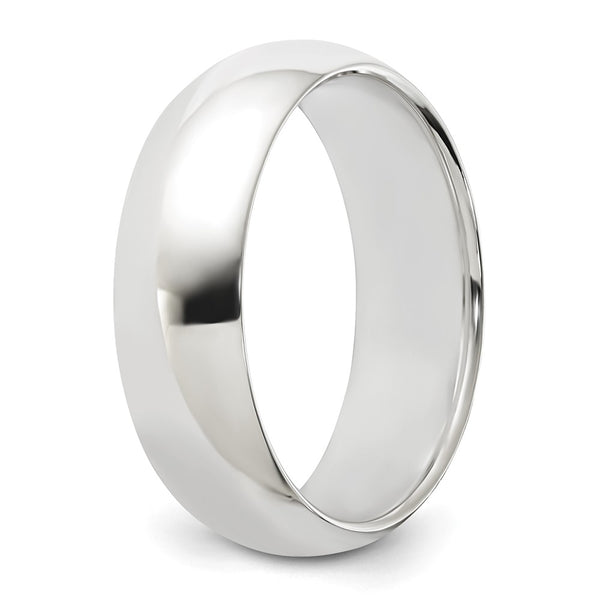 Sterling Silver 6mm Half-Round Size 6 Band